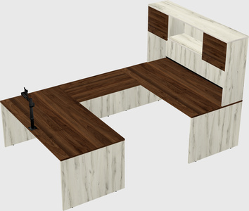 U-shaped desk