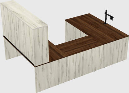 U-shaped desk