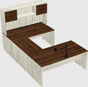 U-shaped desk