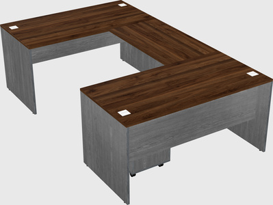 U-shaped desk