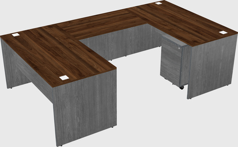 U-shaped desk
