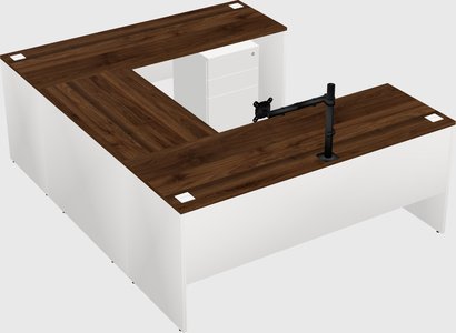 U-shaped desk