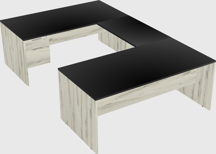 U-shaped desk