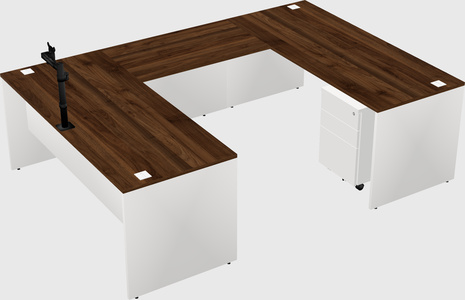 U-shaped desk
