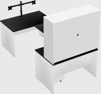 U-shaped desk