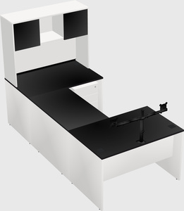 U-shaped desk