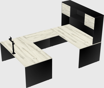 U-shaped desk