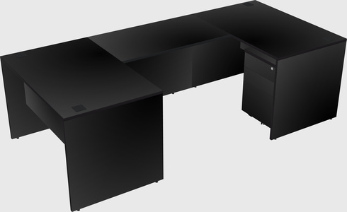 U-shaped desk