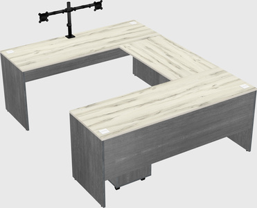 U-shaped desk