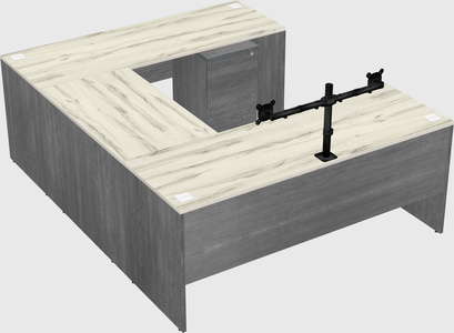 U-shaped desk