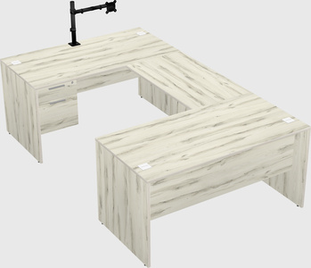 U-shaped desk