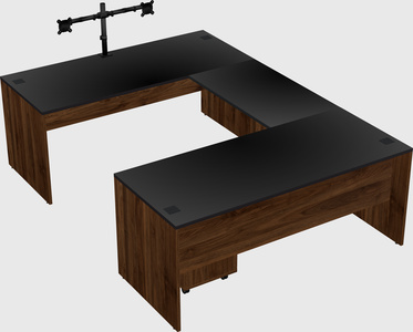 U-shaped desk