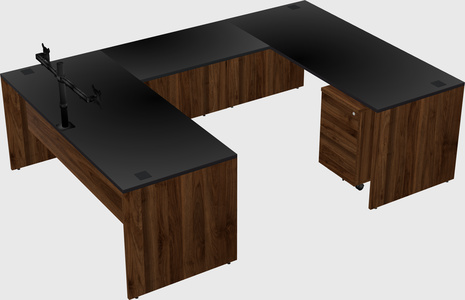 U-shaped desk