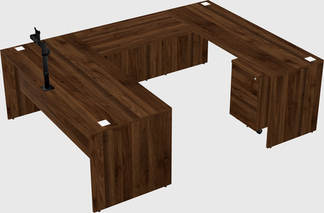 U-shaped desk