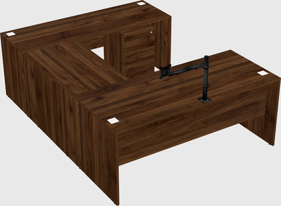 U-shaped desk