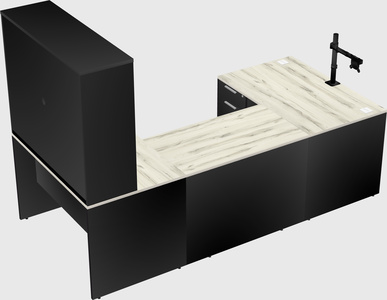 U-shaped desk
