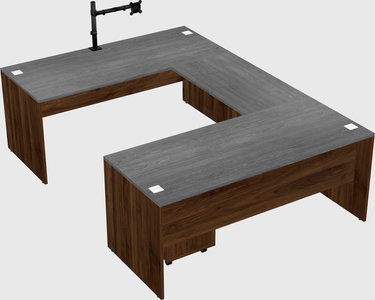 U-shaped desk