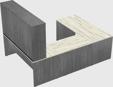 U-shaped desk
