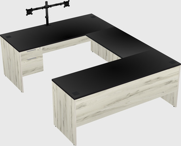 U-shaped desk
