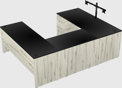 U-shaped desk