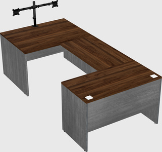 U-shaped desk