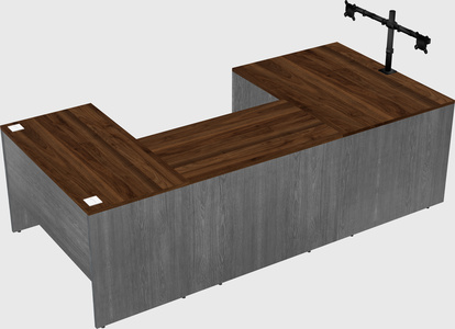 U-shaped desk