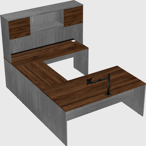 U-shaped desk