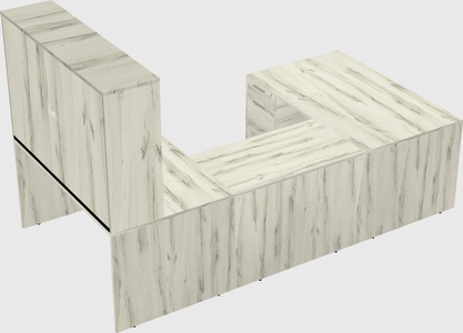 U-shaped desk