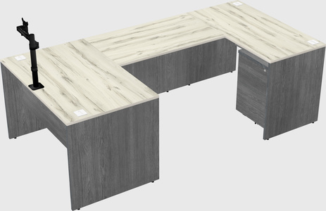 U-shaped desk