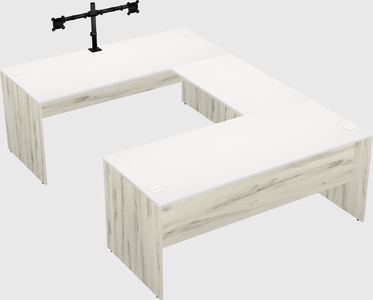 U-shaped desk