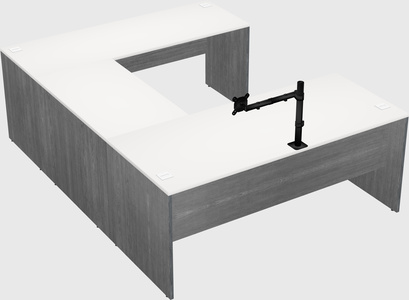 U-shaped desk