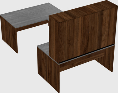U-shaped desk