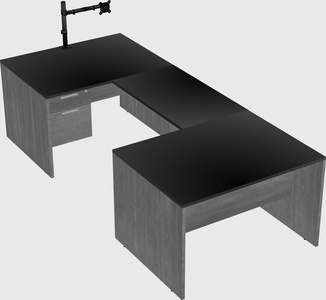 U-shaped desk