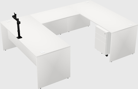 U-shaped desk