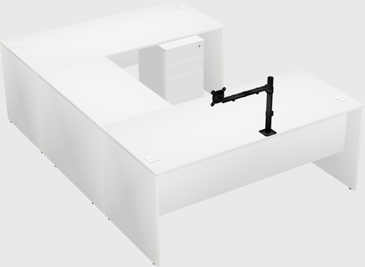 U-shaped desk