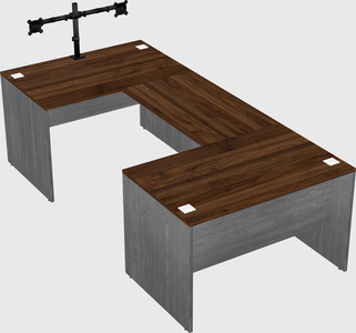 U-shaped desk