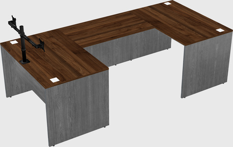 U-shaped desk