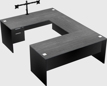 U-shaped desk