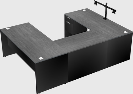 U-shaped desk