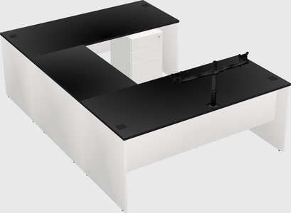 U-shaped desk
