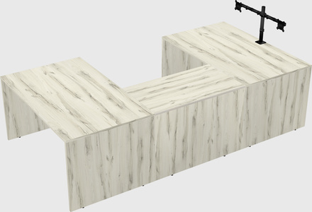 U-shaped desk