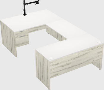 U-shaped desk