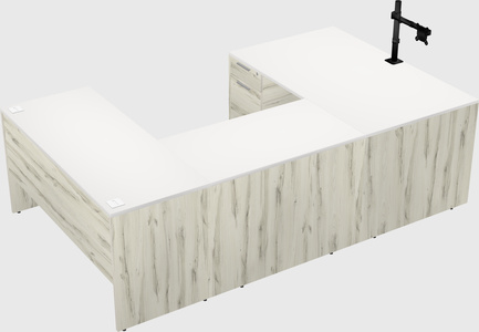 U-shaped desk