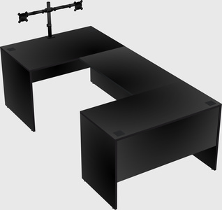 U-shaped desk