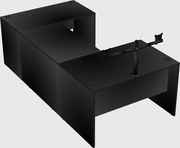 U-shaped desk