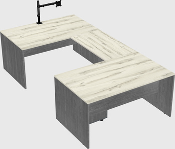 U-shaped desk