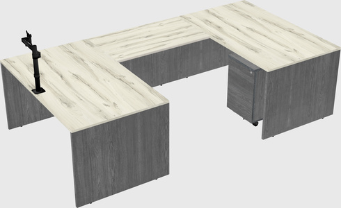 U-shaped desk
