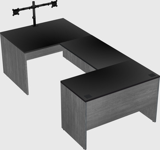 U-shaped desk