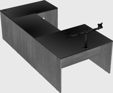 U-shaped desk