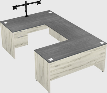 U-shaped desk